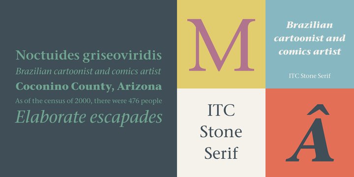 Schriftart ITC Stone Serif